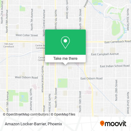 Amazon Locker-Barrier map