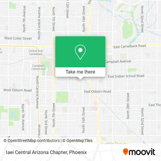 Iaei Central Arizona Chapter map