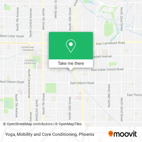 Yoga, Mobility and Core Conditioning map