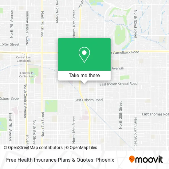 Free Health Insurance Plans & Quotes map