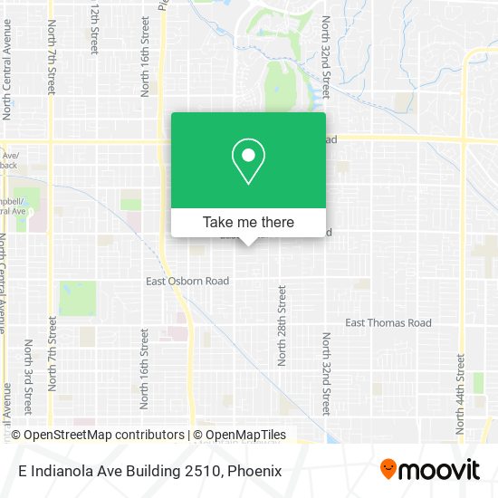 E Indianola Ave Building 2510 map
