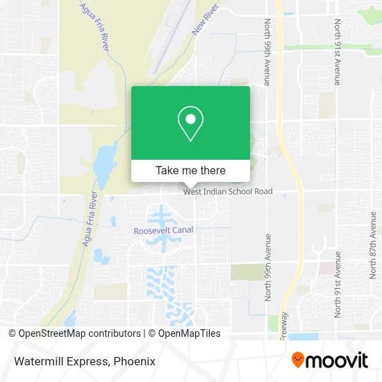 Watermill Express map