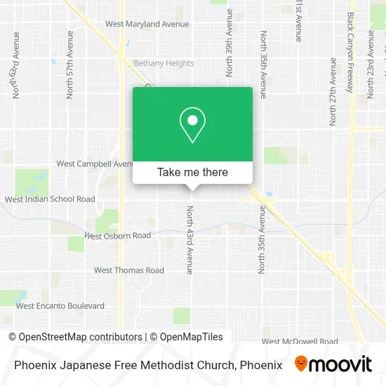 Phoenix Japanese Free Methodist Church map
