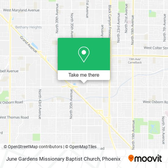 Mapa de June Gardens Missionary Baptist Church