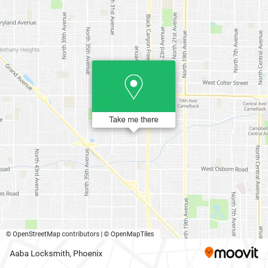Aaba Locksmith map