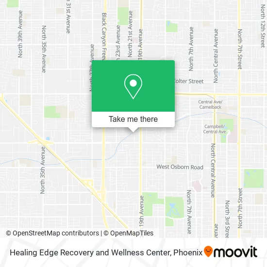Healing Edge Recovery and Wellness Center map