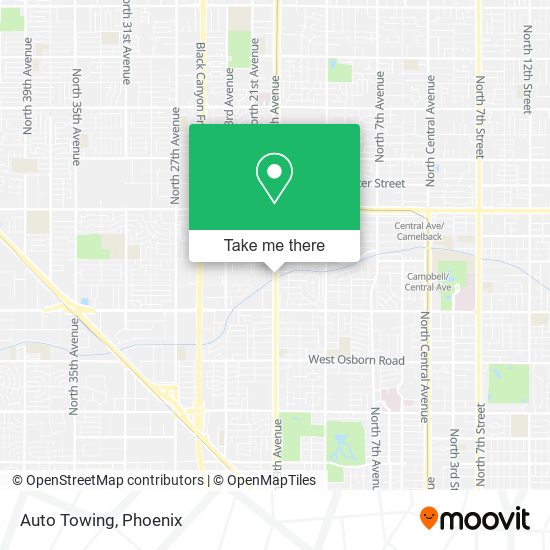 Auto Towing map