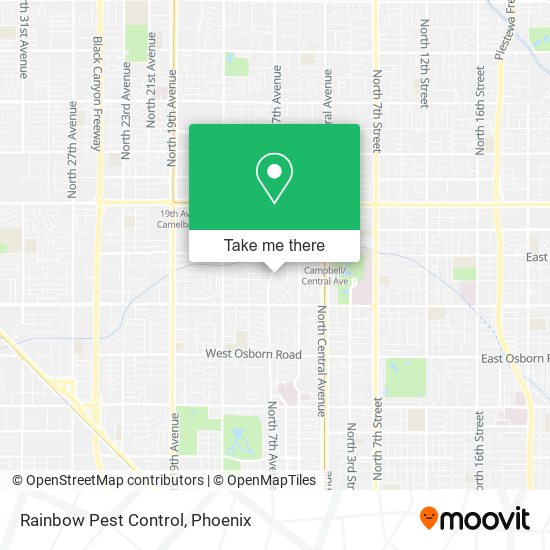 Rainbow Pest Control map
