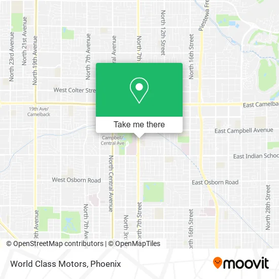 Mapa de World Class Motors
