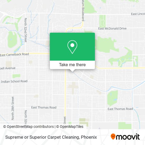 Supreme or Superior Carpet Cleaning map