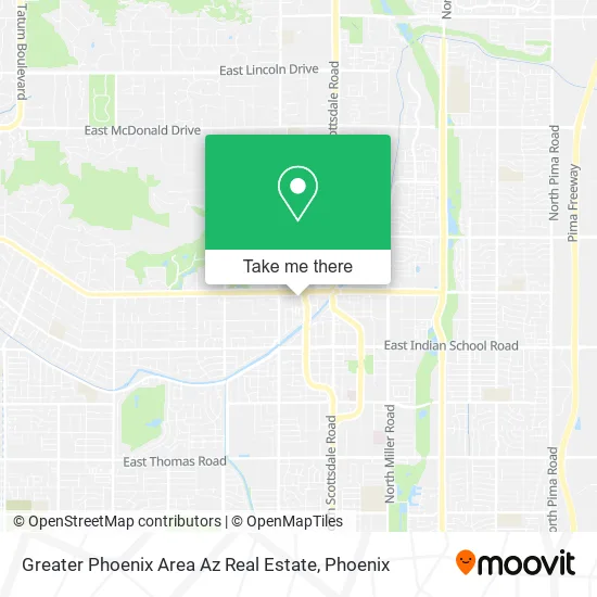 Greater Phoenix Area Az Real Estate map