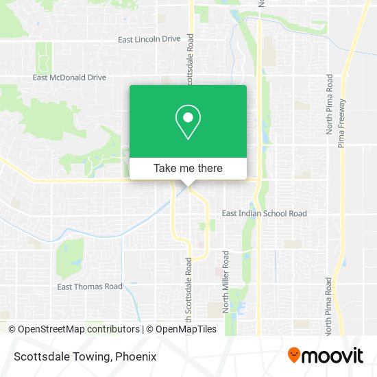 Scottsdale Towing map