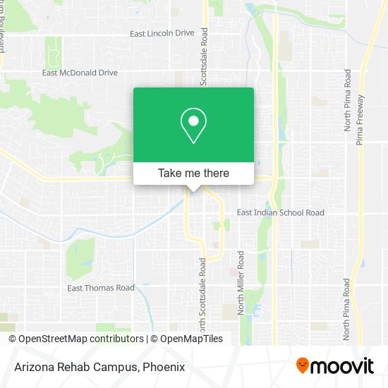 Mapa de Arizona Rehab Campus