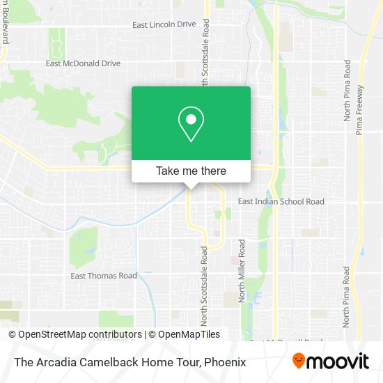 The Arcadia Camelback Home Tour map