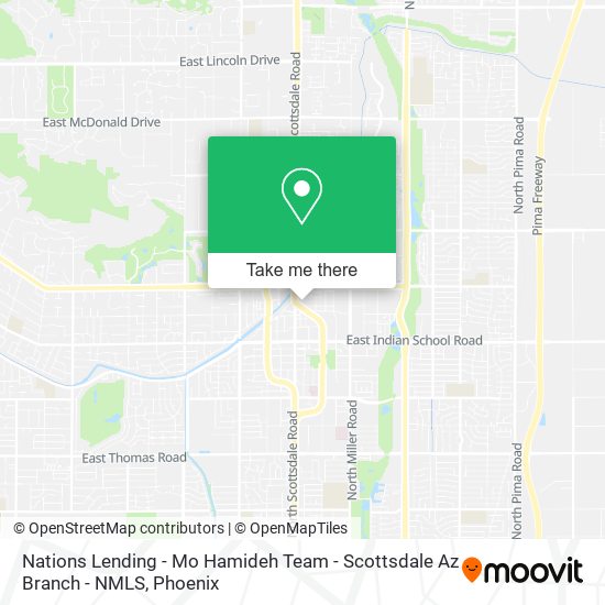 Nations Lending - Mo Hamideh Team - Scottsdale Az Branch - NMLS map