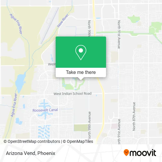 Arizona Vend map