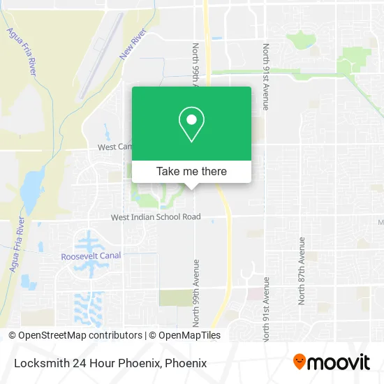 Mapa de Locksmith 24 Hour Phoenix