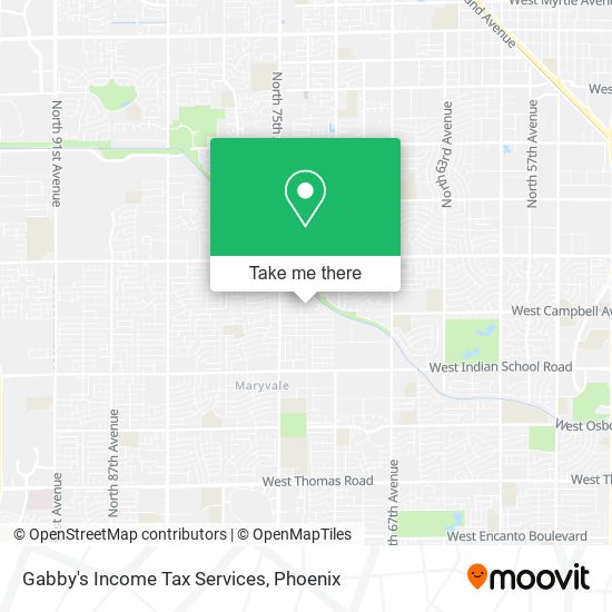 Mapa de Gabby's Income Tax Services