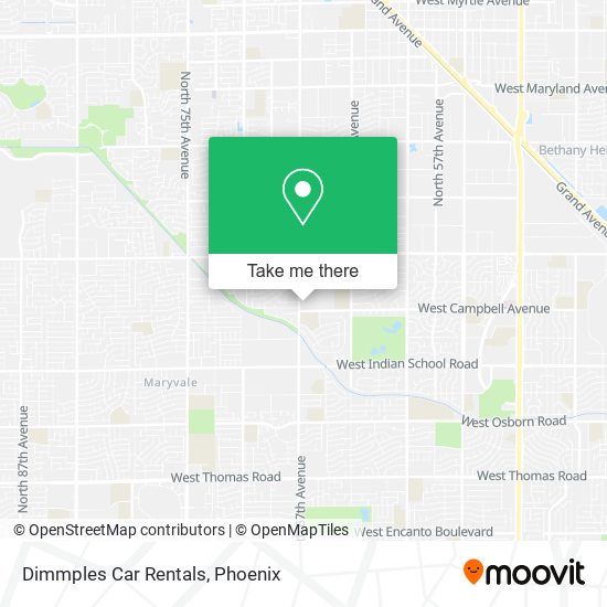 Mapa de Dimmples Car Rentals