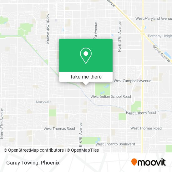 Garay Towing map