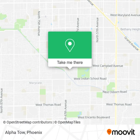 Alpha Tow map