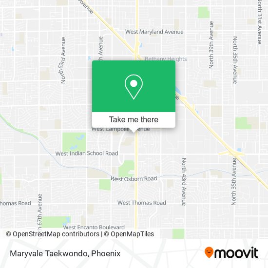 Maryvale Taekwondo map