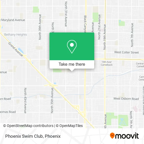 Phoenix Swim Club map