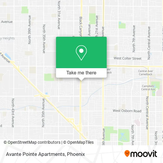 Avante Pointe Apartments map