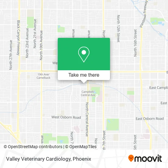Valley Veterinary Cardiology map