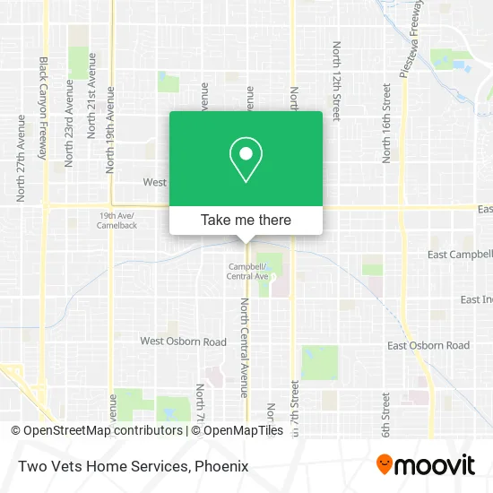 Two Vets Home Services map