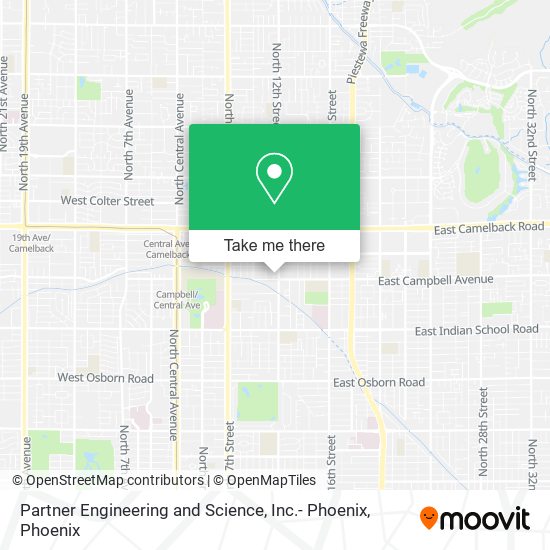 Partner Engineering and Science, Inc.- Phoenix map