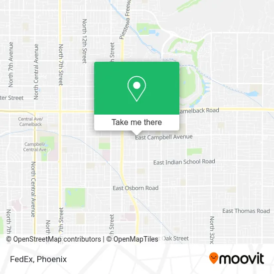 FedEx map