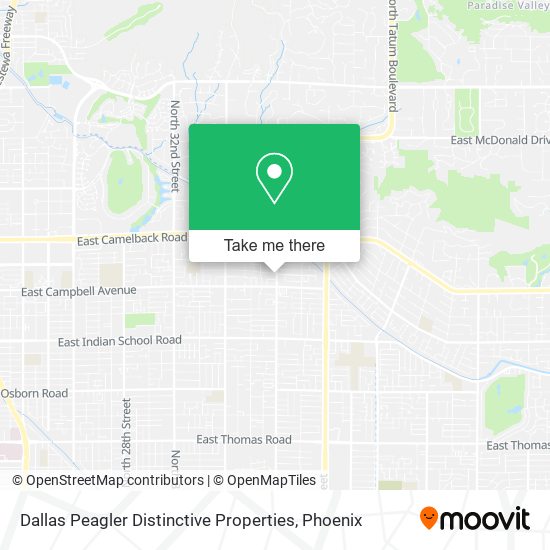 Mapa de Dallas Peagler Distinctive Properties