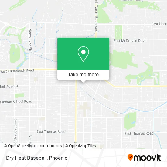 Dry Heat Baseball map