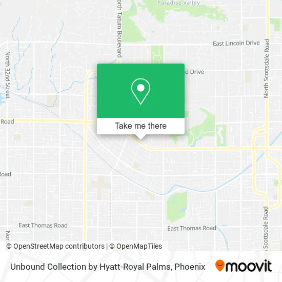 Unbound Collection by Hyatt-Royal Palms map