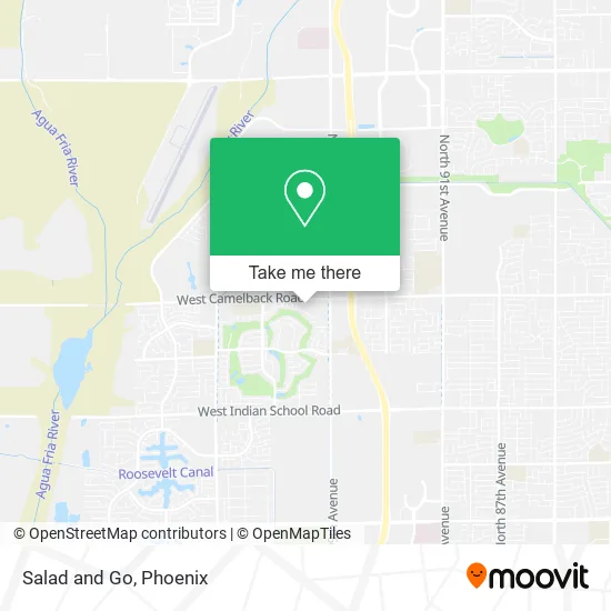 Salad and Go map