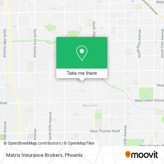Matrix Insurance Brokers map