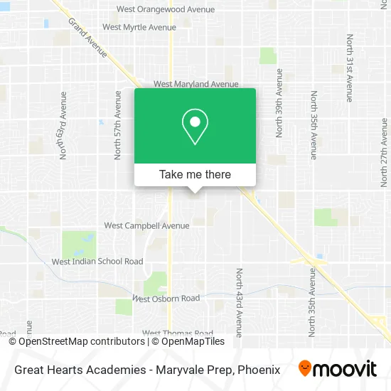 Great Hearts Academies - Maryvale Prep map