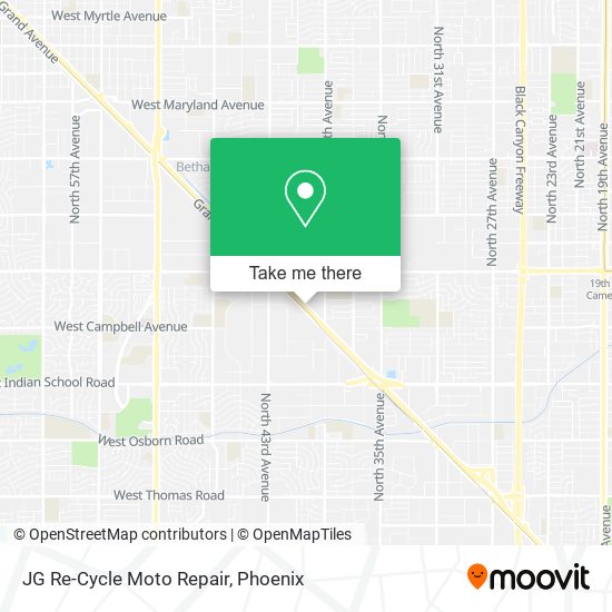 JG Re-Cycle Moto Repair map