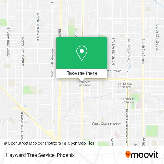 Hayward Tree Service map
