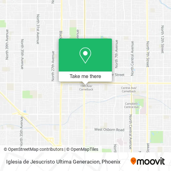 Iglesia de Jesucristo Ultima Generacion map