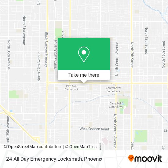 24 All Day Emergency Locksmith map