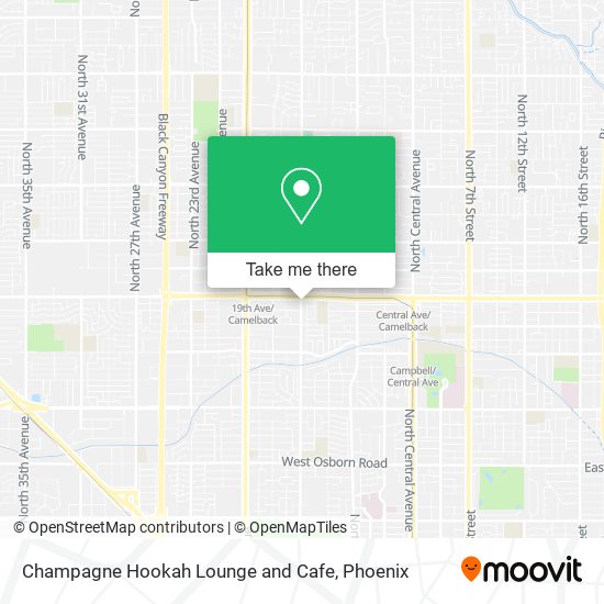 Champagne Hookah Lounge and Cafe map