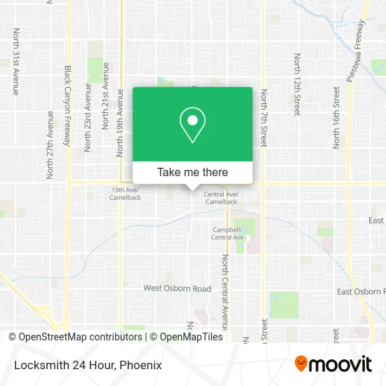 Locksmith 24 Hour map