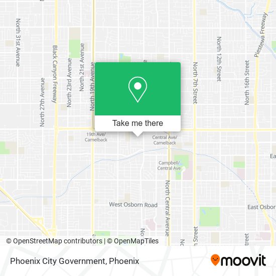 Phoenix City Government map