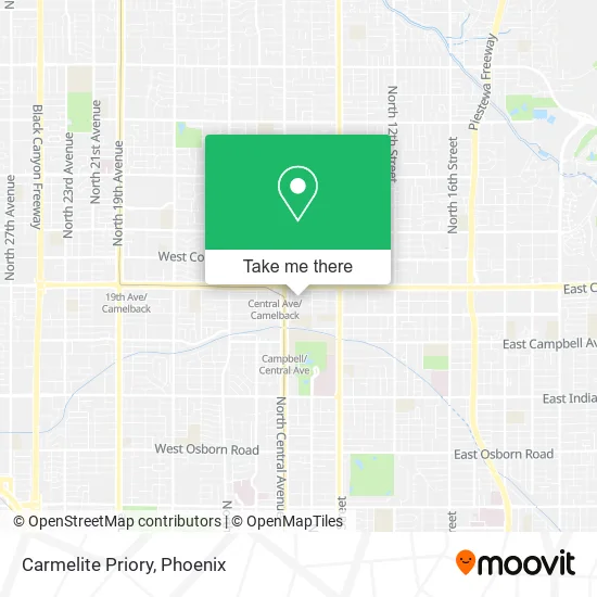 Carmelite Priory map