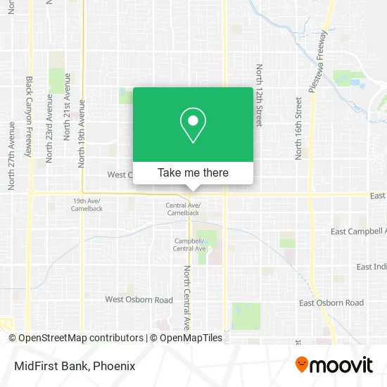 MidFirst Bank map