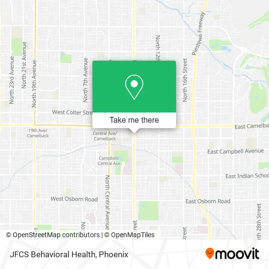 Mapa de JFCS Behavioral Health