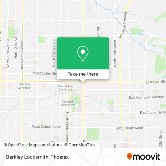 Berkley Locksmith map