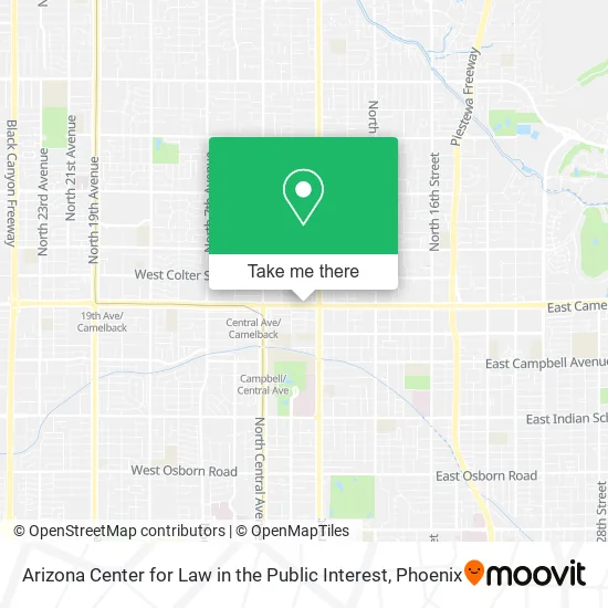 Mapa de Arizona Center for Law in the Public Interest